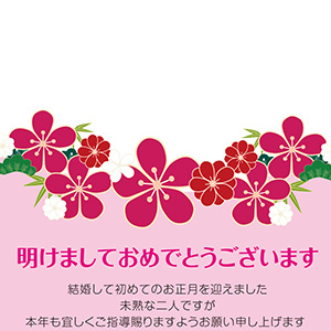 新婚_松竹梅桃色