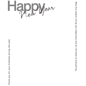 Happy New Year_モノクロ