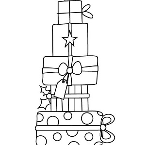 クリスマスぬり絵06