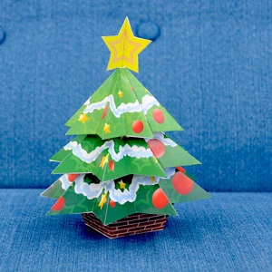 ペーパークラフト_クリスマスツリー