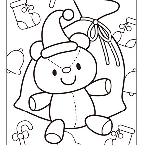 クリスマスぬり絵01