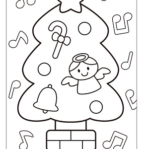 クリスマスぬり絵02