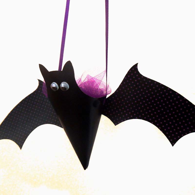 ハロウィン_コウモリ小物入れ