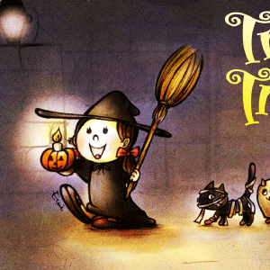 Halloween little witch