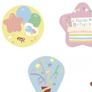 パーティーハット用お誕生日パーツ