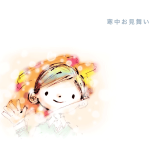 窓と子ども