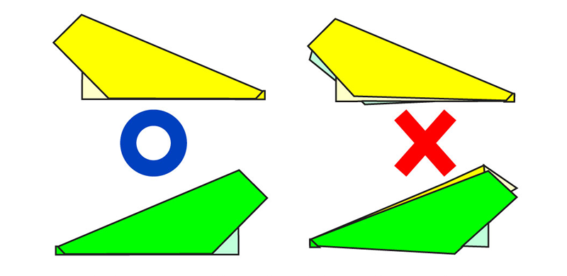 折り紙飛行機の折り方