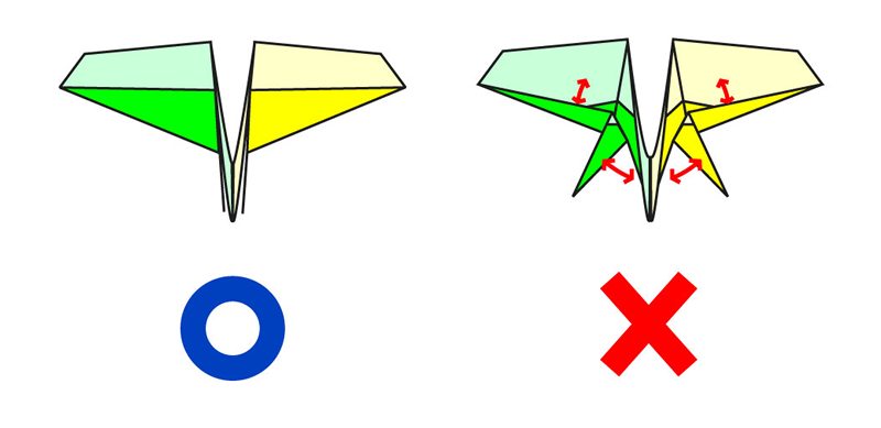 折り紙飛行機の折り方