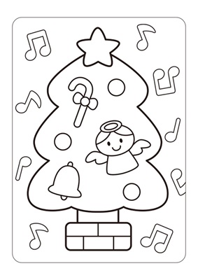 クリスマスぬり絵02