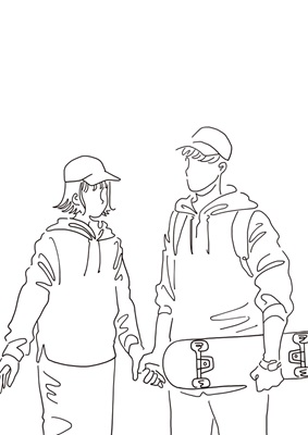 アートパネル・恋人たち2