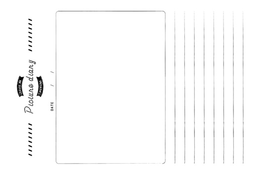 絵日記フォーマット　シンプル