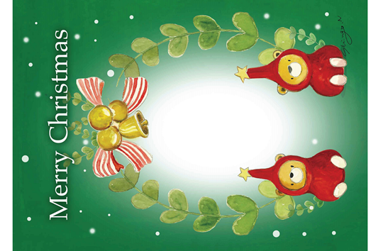 ３−３メッセージカード（クリスマス）
