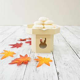 ［スキャンカット用テンプレート］うさぎの三宝（月見団子の台）　カットデータ