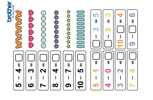 ひき算(10まで)3