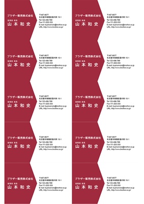 スタンダード名刺 横17