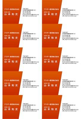 スタンダード名刺 横15