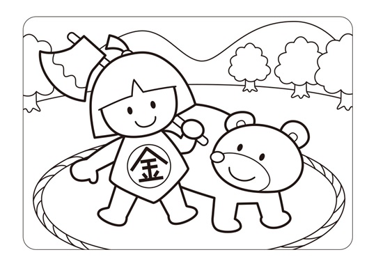 端午の節句ぬり絵02