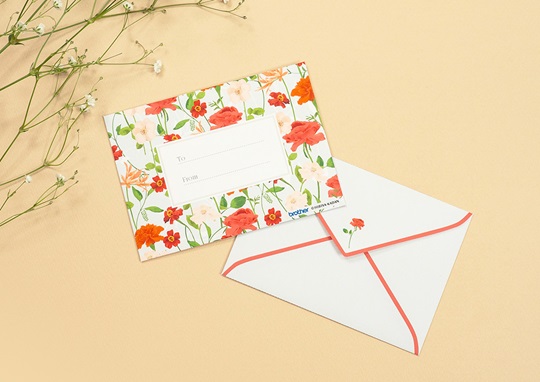 日比谷花壇封筒秋冬