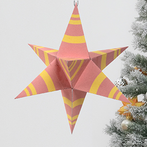 クリスマスオーナメント　星3