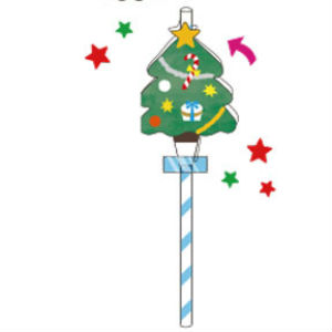 クリスマスストロー飾り01
