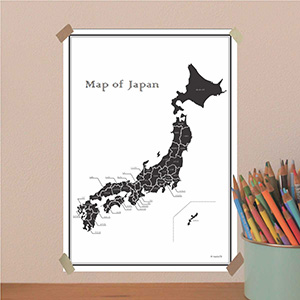 日本地図 （モノクロ）