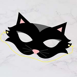 黒猫マスク