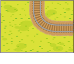 JR貨物全面協力のペーパークラフト 線路(あぜ道) 3