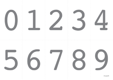 壁飾り数字（グレー・ピンク・ベージュ・ネイビー）