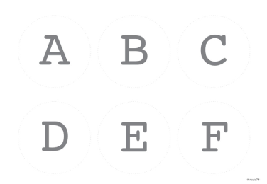 壁飾りアルファベット大文字&nbsp;大（グレー）