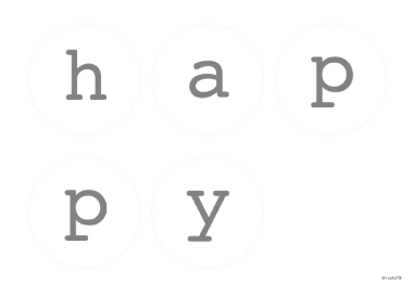 壁飾りhappy&nbsp;birthday（グレー・ピンク・ベージュ・ネイビー）