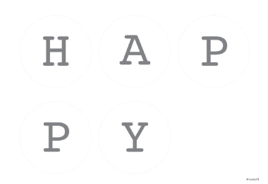 壁飾りHAPPY&nbsp;BIRTHDAY（グレー・ピンク・ベージュ・ネイビー）