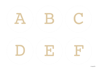 壁飾りアルファベット大文字&nbsp;大（ベージュ）