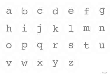 壁飾りアルファベット大文字&nbsp;小（グレー・ピンク・ベージュ・ネイビー）